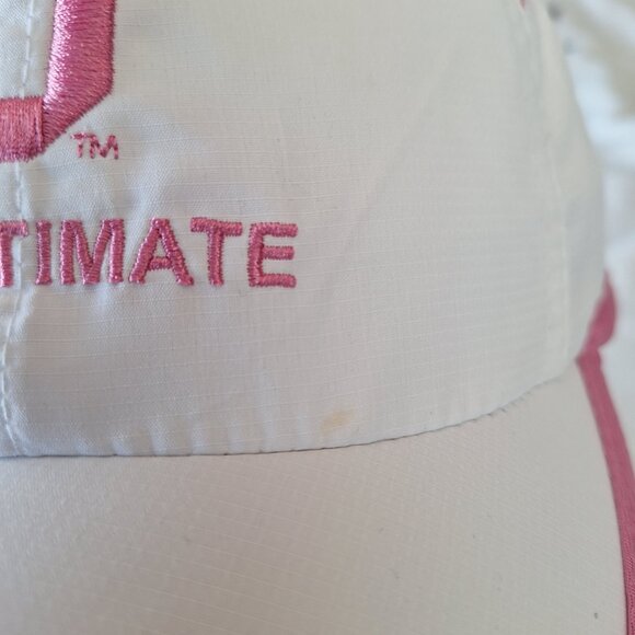 Headsweats Live Ultimate White & Pink Running Hat Cap Healthy Happy - Picture 2 of 11